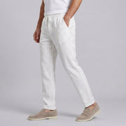 Linen Drawstring Pants Lightweight Smart Casual Wear Summer Breathable