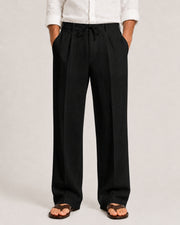 Linen Drawstring Trousers