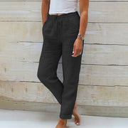 Linen Drawstring Trousers