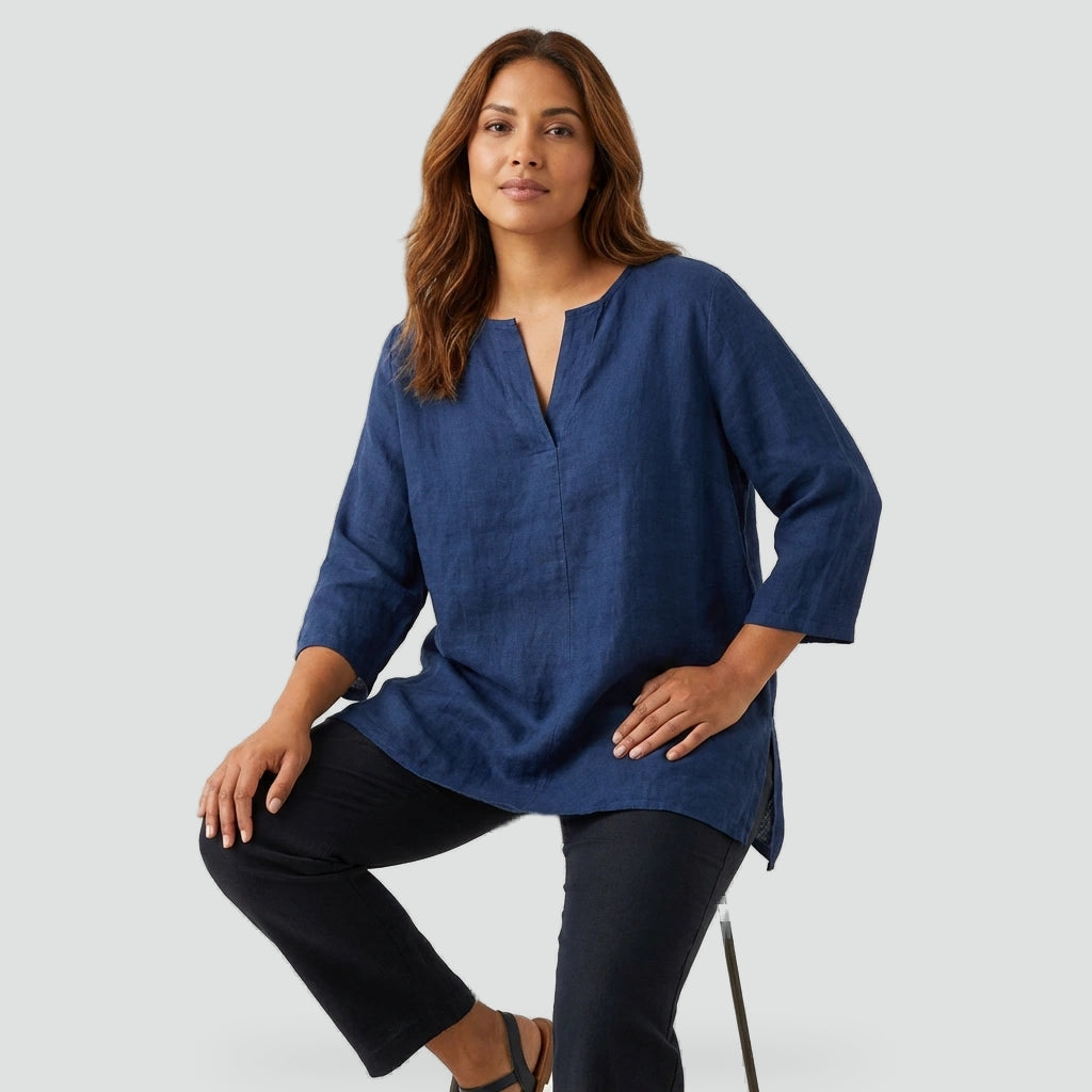 linen-v-neck-blouse-1