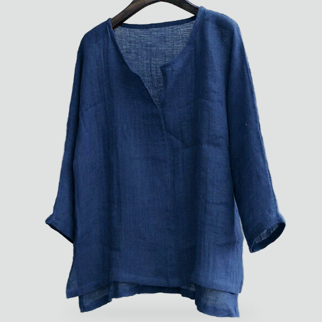 linen-v-neck-blouse-11