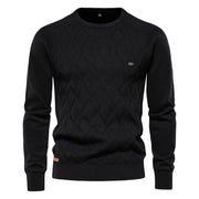 Men's Cable Knit Sweater with Classic Design for Comfortable Everyday Wear
