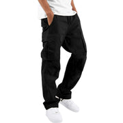 Men's Casual Cargo Pants with Durable Fabric and Multiple Pockets
