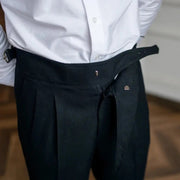 Men's Classic Straight-Leg Pants for Office and Evening Wear