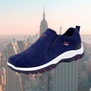 Men's Cushioned Slip-On Sneakers with Shock-Absorbing Sole for Comfort