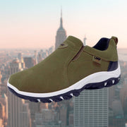 Men's Cushioned Slip-On Sneakers with Shock-Absorbing Sole for Comfort