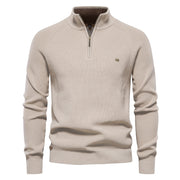 Men's Half-Zip Sweater for Stylish Layering and Comfortable Wear