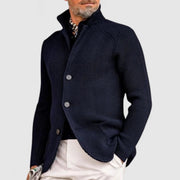 Men's Soft Knitted Cardigan with Breathable Fabric for All Seasons
