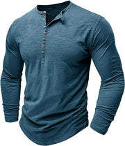 Men's Long Sleeve Henley Shirt for Cute Casual Styles and Everyday Wear