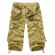 Men's Multi-Pocket Cargo Shorts Utility Style Casual Summer Wear Adjustable