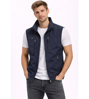 Men's Outdoor Zip Vest Lightweight Style Activities