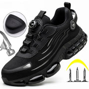 Men's Padded Anti-Slip Safety Shoes with Quick Dial Closure
