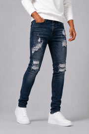 Men's Ripped Slim-Fit Jeans for a Stylish Look with Wide Leg Jeans Trends