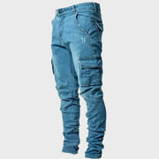 Men's Slim Fit Cargo Jeans for Comfortable and Stylish Everyday Wear