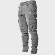 Men's Slim Fit Cargo Jeans for Comfortable and Stylish Everyday Wear