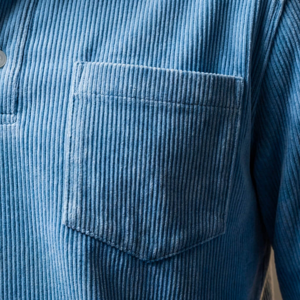 Scott Corduroy Long Sleeve Polo - York Miller