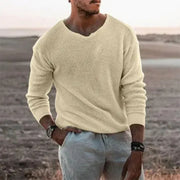 Men's Soft Knit Winter Sweater with Comfortable Fit for Cold Days