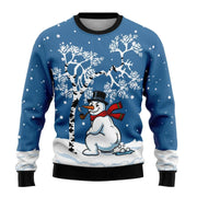 Men's Soft Knit Winter Sweater with Crew Neck and Ribbed Cuffs