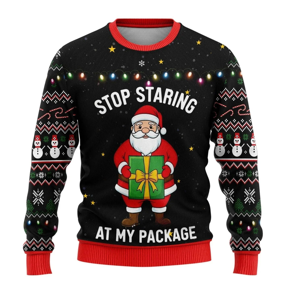Men's Soft Knit Winter Sweater with Crew Neck and Ribbed Cuffs