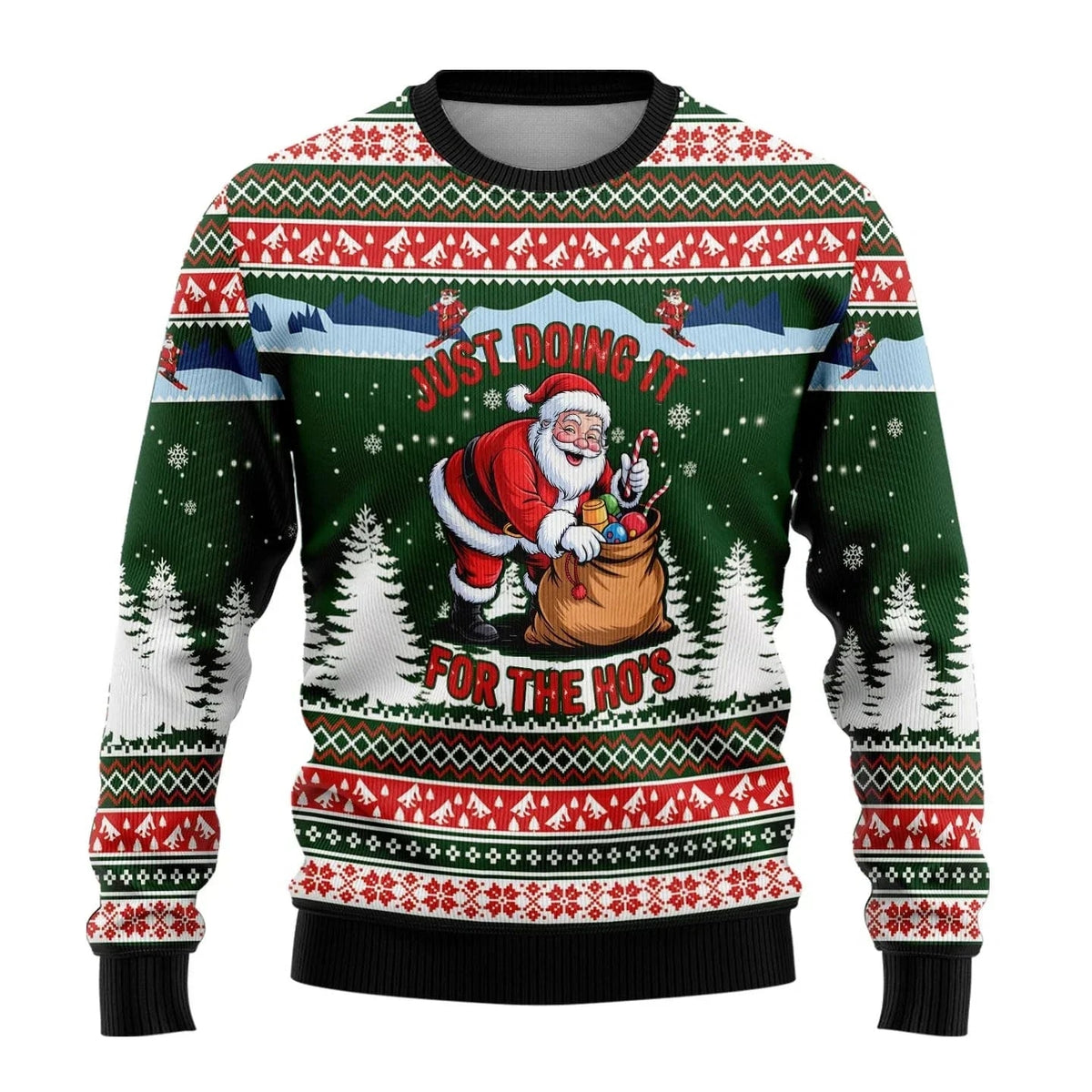 Men's Soft Knit Winter Sweater with Crew Neck and Ribbed Cuffs