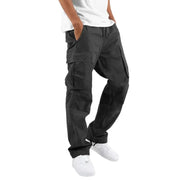 Men's Straight Leg Pants with Lightweight Fabric for Everyday Wear