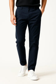 Men's Stretch Chino Pants with Breathable Cotton and Functional Pockets