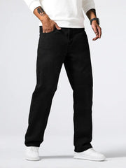 Men's Stretch Comfort Jeans for a Relaxed Fit and Trendy Wide Leg Style
