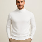 Men's Stretch Turtleneck Sweater for Casual and Formal Comfort