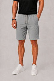 Men's Striped Drawstring Shorts