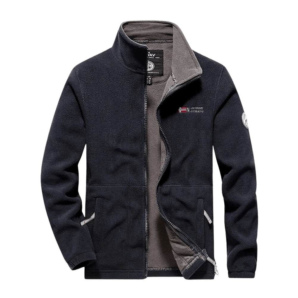 Thermisch Ademend Fleecejack – Lichtgewicht voor Outdoor Gebruik - De Mode OutletGREY-QI41D08