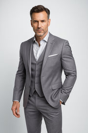 Men's Three-Piece Suit with Vest Slim Fit Outfits Wedding Guest