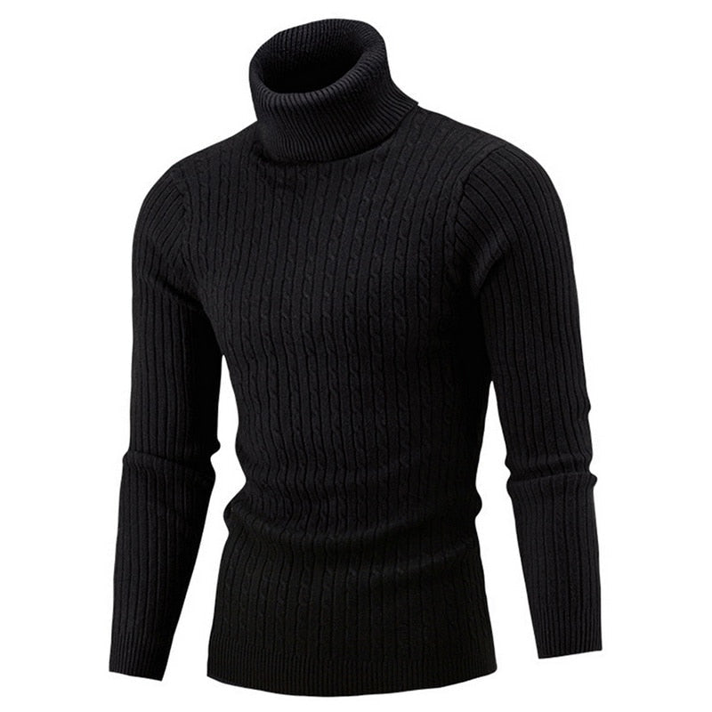 Pull Soan à col roulé pour homme, maille douce et coupe confortable adaptée aux journées hivernales.
