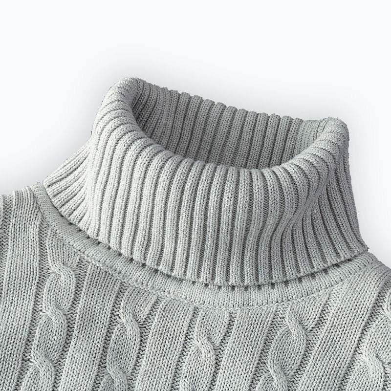 Pull Soan à col roulé pour homme, maille douce et coupe confortable adaptée aux journées hivernales.