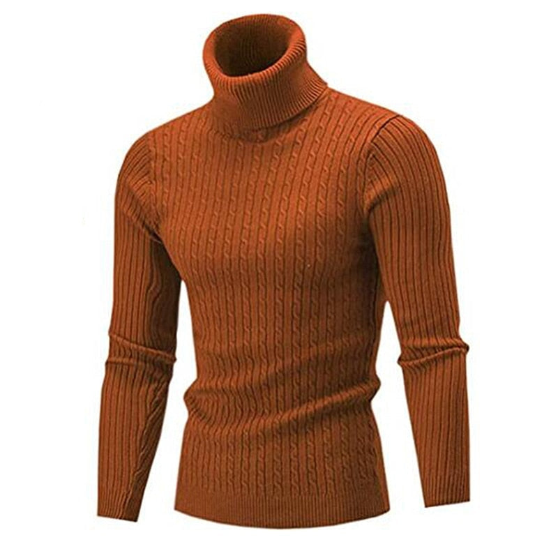 Pull Soan à col roulé pour homme, maille douce et coupe confortable adaptée aux journées hivernales.
