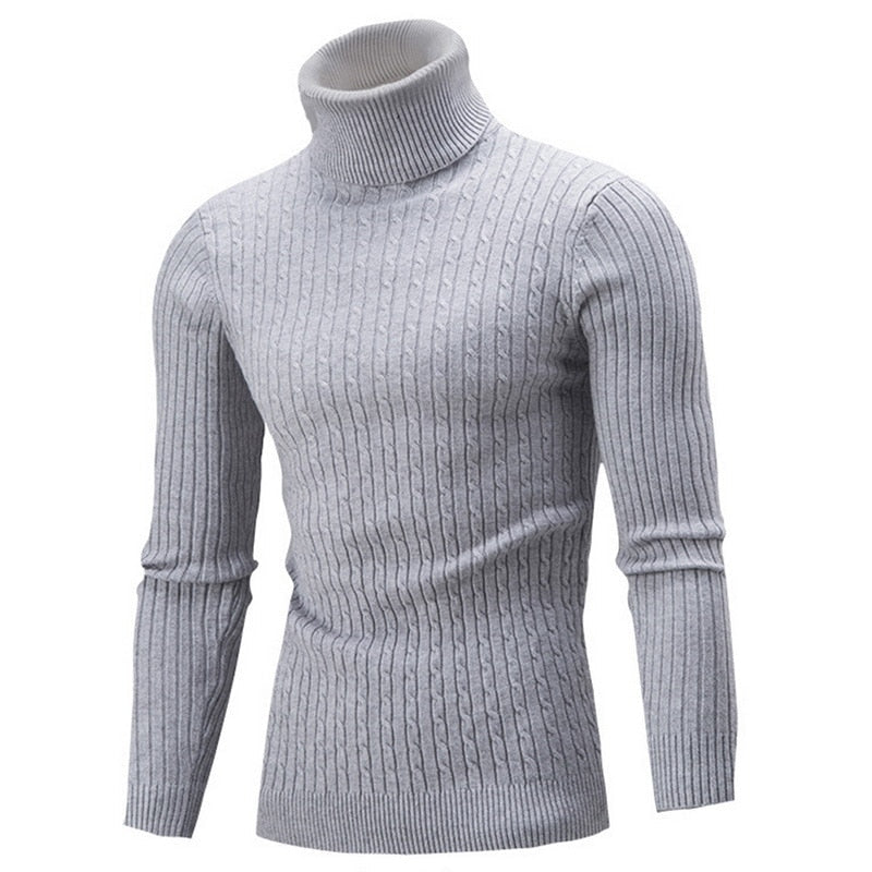 Pull Soan à col roulé pour homme, maille douce et coupe confortable adaptée aux journées hivernales.