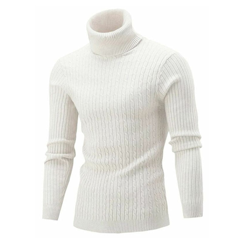 Pull Soan à col roulé pour homme, maille douce et coupe confortable adaptée aux journées hivernales.