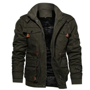 Men's Waterproof Winter Jacket with Fleece Lining for Cold Weather