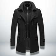 Men's Wool Winter Coat with Premium Insulation and Modern Cut