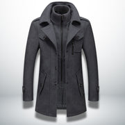 Men's Wool Winter Coat with Premium Insulation and Modern Cut