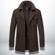 Men's Wool Winter Coat with Premium Insulation and Modern Cut