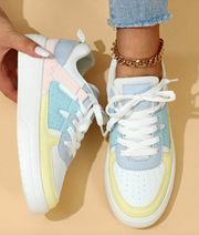 Cushioned Lace-Up Sneakers