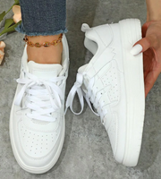 Cushioned Lace-Up Sneakers