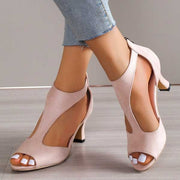 Orthopedic Heeled Sandals with Open-Toe Design Comfort