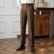 Men's Classic Straight-Leg Pants for Office and Evening Wear