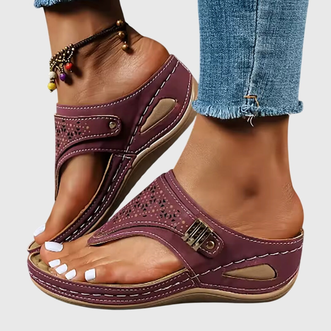 Xaria | Women's Platform Sandals - Brown - Image 13