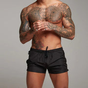 Quick Dry Swim Shorts with Zipper Pockets Fabric Beachwear Adjustable Drawstring Lightweight Summer Beach
