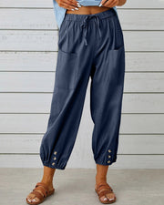 Relaxed Elastic Waist Jogger Pants