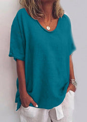 Women's Fall Relaxed Fit Round Neck Blouse Soft Fabric Casual Wear Design Breathable