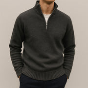 Relaxed Men's Quarter Zip Sweater