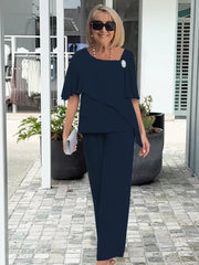 Relaxed Two-Piece Pants Set